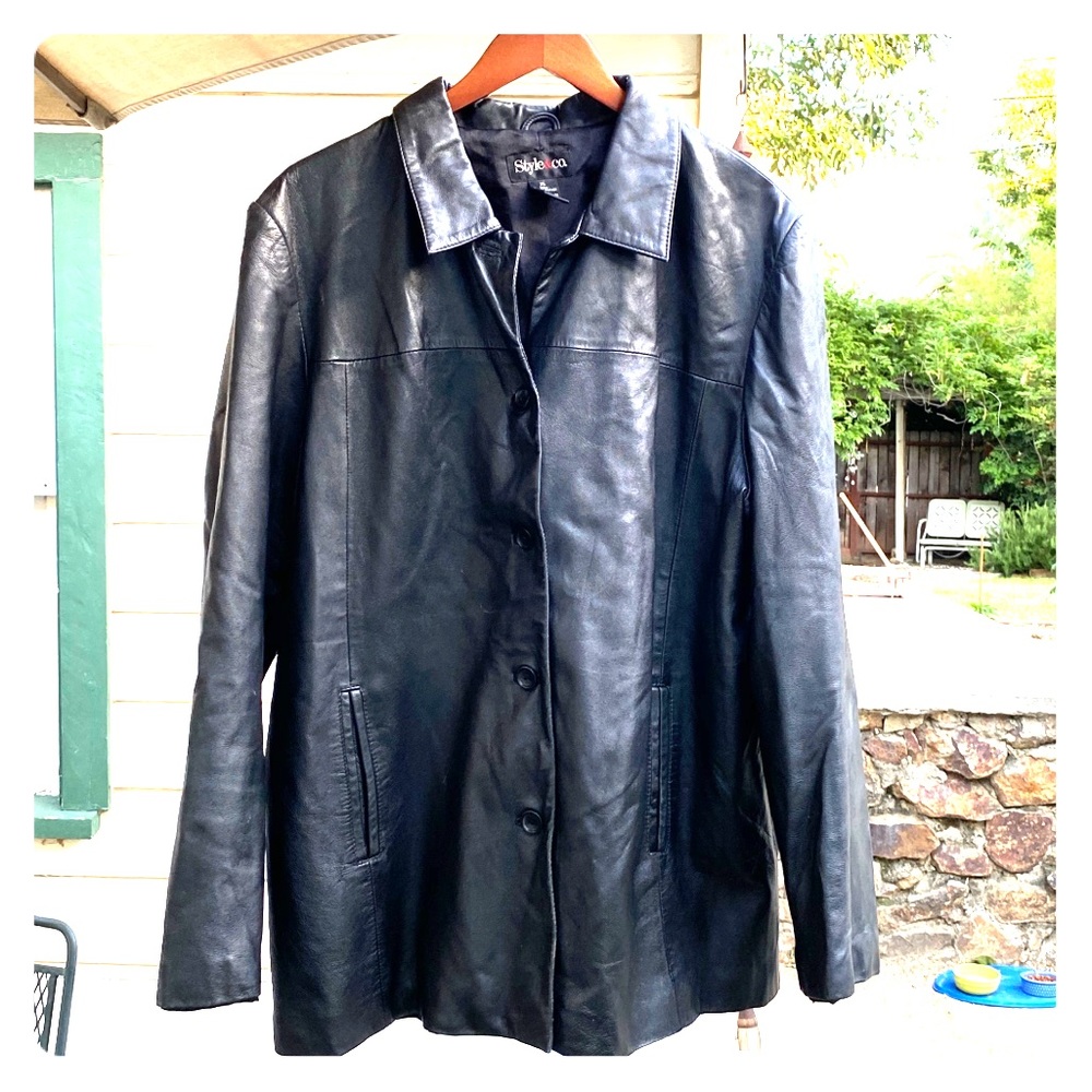 Black Leather Coat
